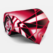 Roter Power Sichtbare strahlende, farbenfrohe Kuns Krawatte (Gerollt)