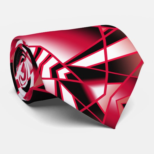 Roter Power Sichtbare strahlende, farbenfrohe Kuns Krawatte (Gerollt)