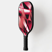 Roter Power Sichtbare strahlende, farbenfrohe Kuns Pickleball Schläger (Links)