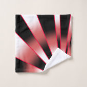 Roter Power Sichtsichtlicher Farbton Zeichnend Badhandtuch Set (Waschlappen)