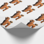 roter Pudel Geschenkpapier (Ecke)