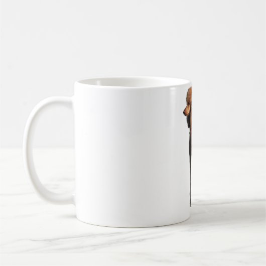 roter Pudel Kaffeetasse (Links)