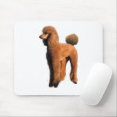 roter Pudel Mousepad (Mit Mouse)