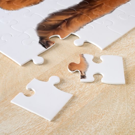 roter Pudel Puzzle (Seite)