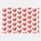 Roter Pullover Blumenkohl Macaroons Geburtstag Geschenkpapier Set (Vorderseite 3)