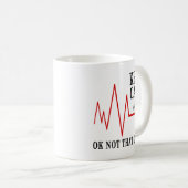 Roter Puls behalten ruhiges Kaffeetasse (VorderseiteRechts)