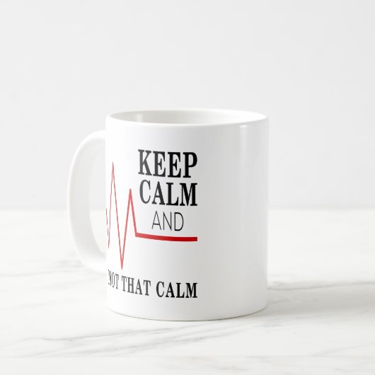 Roter Puls behalten ruhiges Kaffeetasse (Vorderseite Links)