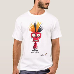 Roter Punk-Charakter   CHAOS - Nach Design   Fett  T-Shirt