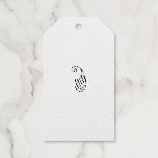 Roter Punkt Geschenkanhänger (Rückseite)