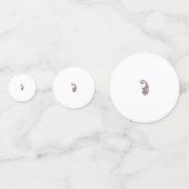 Roter Punkt Konfetti (Rückseiten)