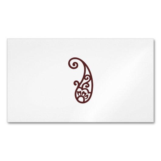 Roter Punkt Magnetische Visitenkarte (Vorderseite)