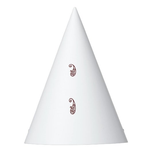 Roter Punkt Partyhütchen (Vorderseite)