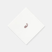 Roter Punkt Serviette (Ecke)