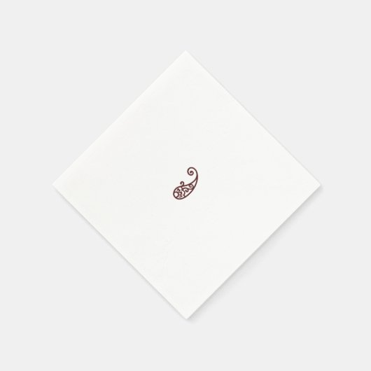 Roter Punkt Serviette (Ecke)