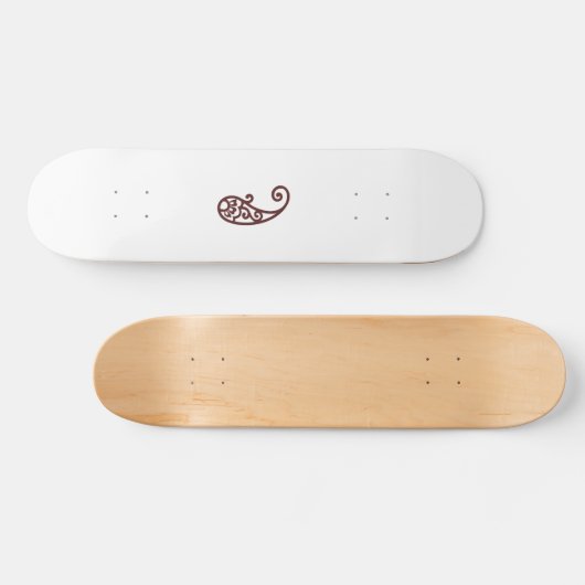 Roter Punkt Skateboard (Horizontal)