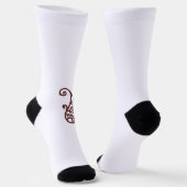 Roter Punkt Socken (Gewinkelt)