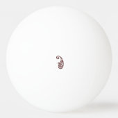 Roter Punkt Tischtennisball (Rückseite)
