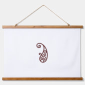 Roter Punkt Wandteppich Mit Holzrahmen (Vorderseite)