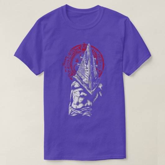 Roter Pyramidenhalo der Sonne T-Shirt (Design vorne)