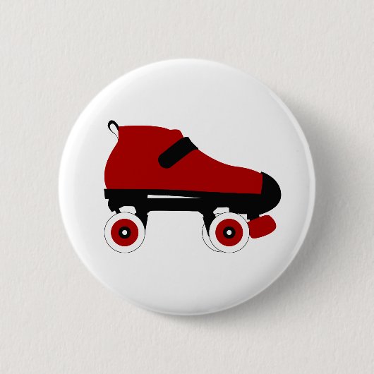 Roter Quad-Skate Button (Vorderseite)