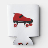 Roter Quad-Skate Dosenkühler (Rückseite)