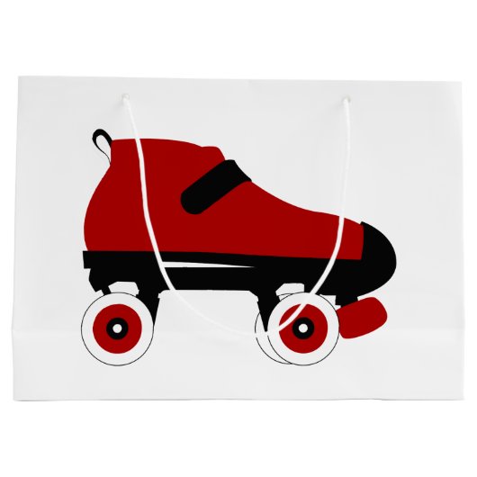 Roter Quad-Skate Große Geschenktüte (Rückseite)