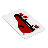 Roter Quad-Skate Magnet (Rechte Seite)