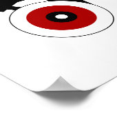 Roter Quad-Skate Poster (Ecke)