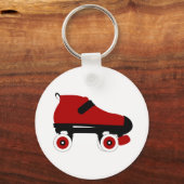 Roter Quad-Skate Schlüsselanhänger (Vorderseite)
