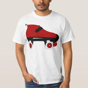 Roter Quad-Skate T-Shirt