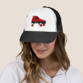 Roter Quad-Skate Truckerkappe (Beispiel)