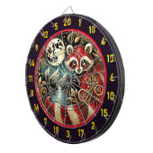 Roter Raccoon leuchtet unter dem Goldenen Mond Dartscheibe (Vorderseite rechts)