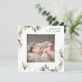 Roter Rahmen Boho Botanischer Eukalyptus-Foto Ankündigung (Stehend Vorderseite)