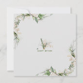 Roter Rahmen Boho Botanischer Eukalyptus-Foto Ankündigung (Rückseite)