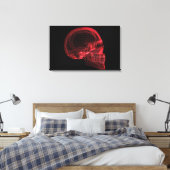 Roter Rahmen eines Schädels Leinwanddruck (Insitu (Schlafzimmer))
