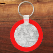 Roter Rahmen Schlüsselanhänger (Vorderseite)