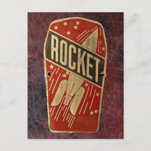 ROTER RAKETE. POSTKARTE (Vorderseite)