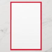 Roter Rand Edges Solid White Background Briefpapier (Vorderseite)