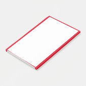 Roter Rand Edges Solid White Background Post-it Klebezettel (angewinkelt)