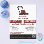 Roter Rasenmäher, Rasenpflege Flyer (Einzeln)