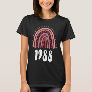 Roter Regenbogen Jahr der Geburt 1988 T-Shirt