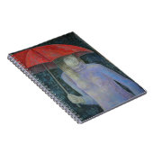 Roter Regenschirm 2013 Notizblock (Rechte Seite)