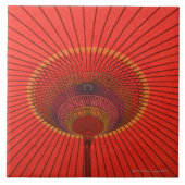 Roter Regenschirm Fliese (Vorderseite)