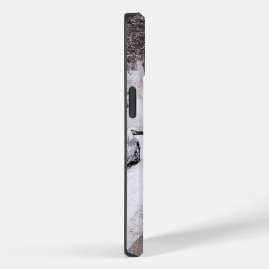 Roter Regenschirm im Winter Wunderland - Lass es s Case-Mate iPhone Hülle (Rückseite / Rechts)