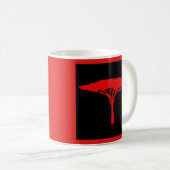Roter Regenschirm Kaffeetasse (VorderseiteRechts)