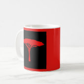 Roter Regenschirm Kaffeetasse (Vorderseite Links)