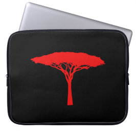 Roter Regenschirm Laptopschutzhülle