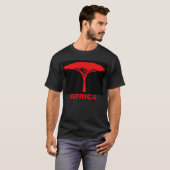 Roter Regenschirm T-Shirt (Vorne ganz)