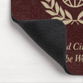 roter Reisepass Mousepad (Ecke)