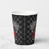 roter Rennwagen Gestaltungspapier-Cup Pappbecher (Rechts)